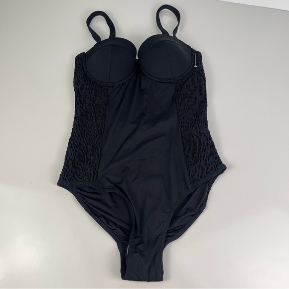 Betsey Johnson Smocked Corset One piece Swimsuit sz Small - Picture 4 of 12